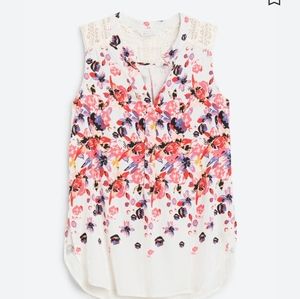 MARKET & SPRUCE, Cassie Crochet Detail Top